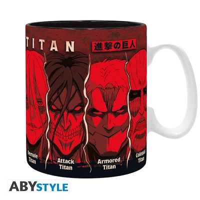 Kubek Attack on Titan - Tytani - 460ml