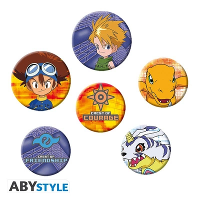 Zestaw  Przypinek Digimon