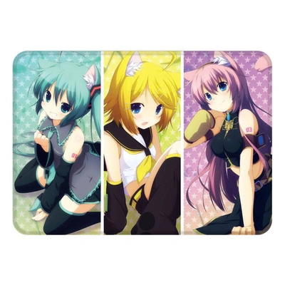 Mousepad Hatsune Miku Carpet Hatsune Miku, Kagamine Rin & Megurine Luka Neko Cosplay 45 x 60 cm