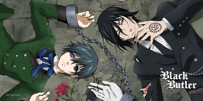 Podkładka pod mysz i klawiaturę Black Butler XXL Ciel x Sebastian