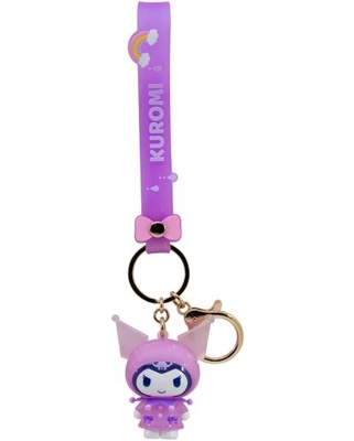 Brelok Sanrio Raincoat Series Keychain with Hand Strap Kuromi 5 cm